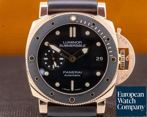 panerai carbotech 42|panerai submersible 42mm rose gold.